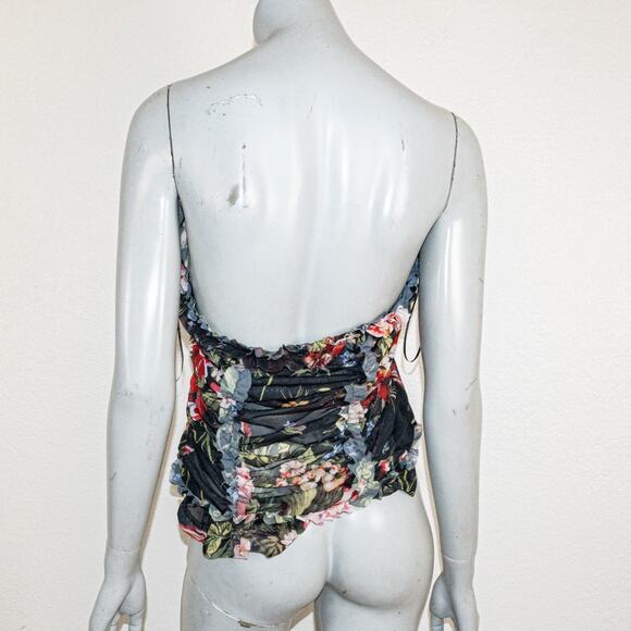 Molly Goddard $350 Printed Mesh Elasticated Tube Top size 10US 14UK - Picture 8 of 9